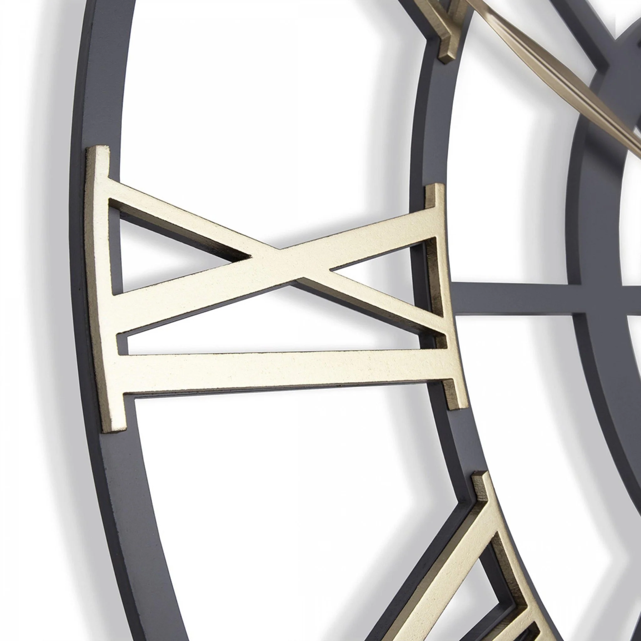 Thomas Kent 24" Evening Star Brass Wall Clock - Image 2