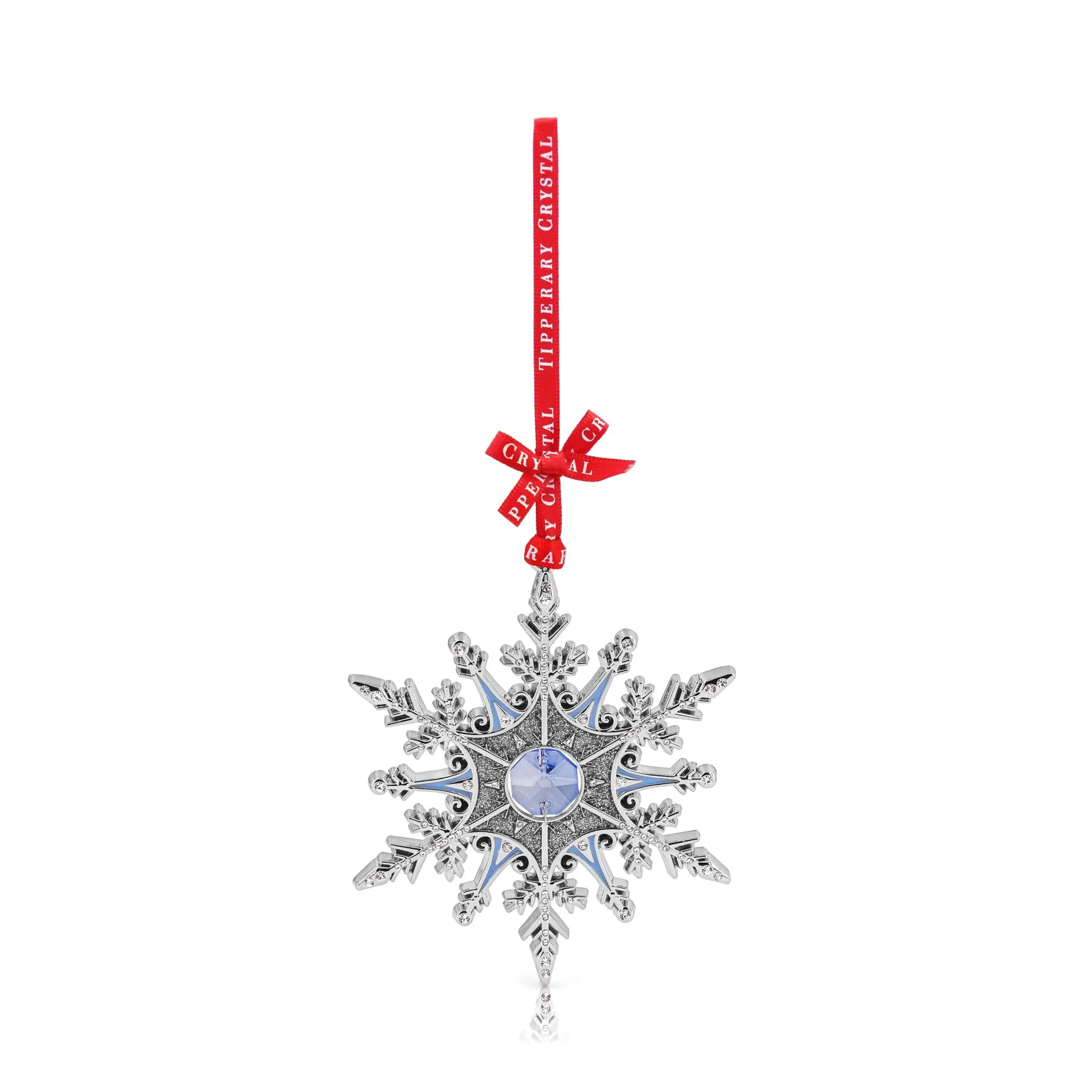 TIPPERARY CRYSTAL Snowflake Gem Hanging Christmas Decoration
