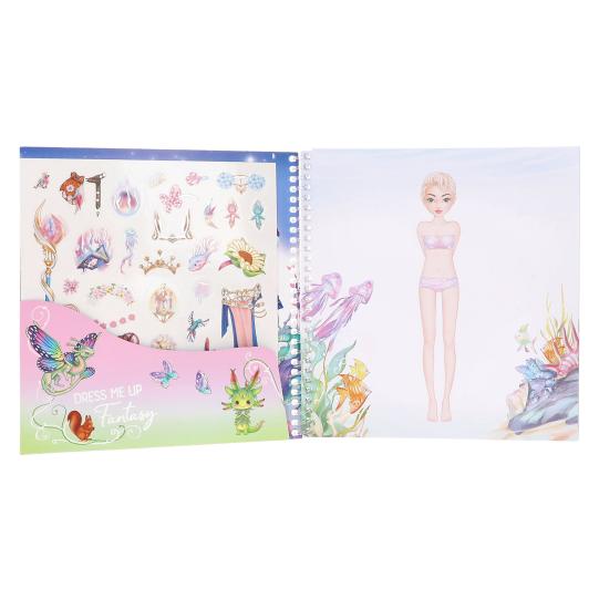Top Model Dress Me Up Fantasy Sticker Book With 24 Dressup Pages - Image 3