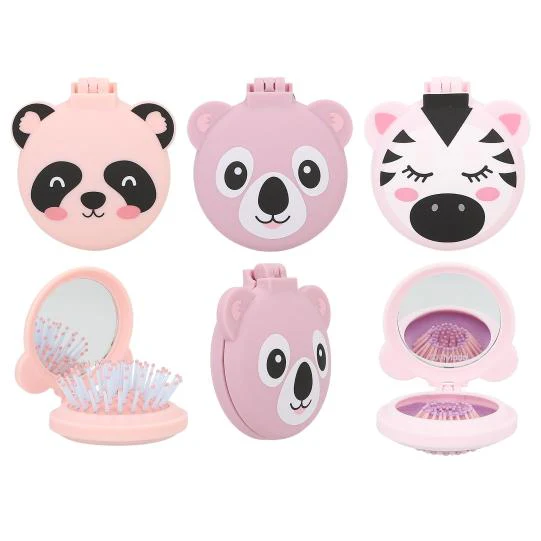 Topmodel Folding Hairbrush With Mirror