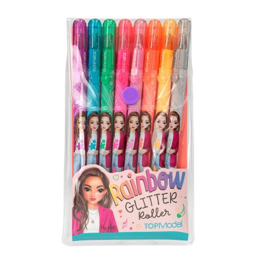 Topmodel Rainbow Glitter Gel Pen Set