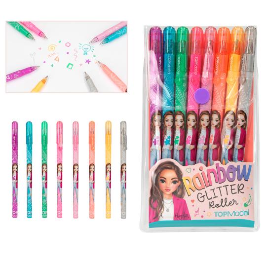Topmodel Rainbow Glitter Gel Pen Set - Image 2
