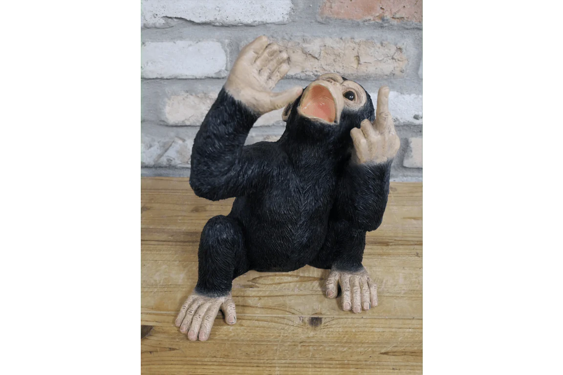Up Yours Monkey Wine Holder 30cm - Image 2