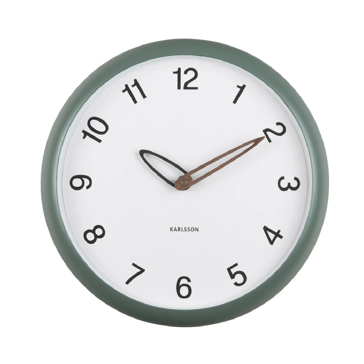 Wall Clock Bella Jungle Green