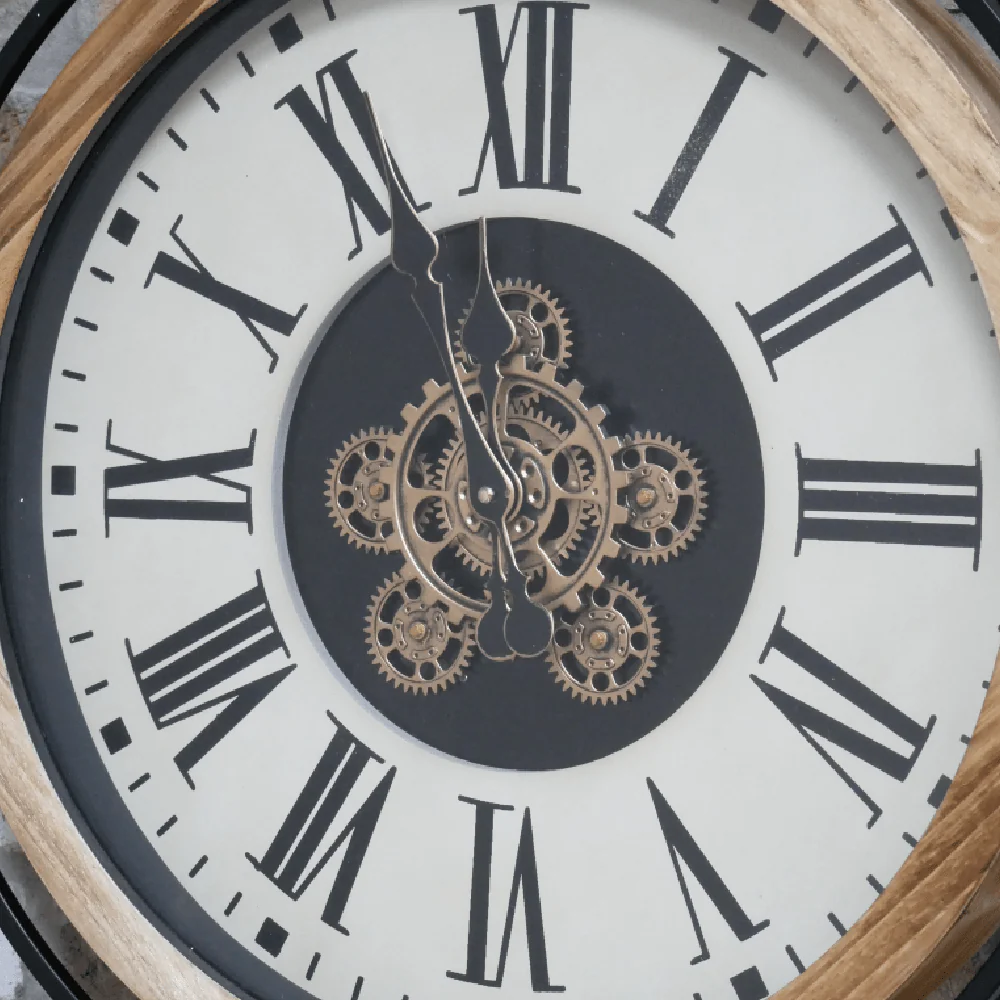 Wall Clock With Cogs 60cm Diameter - Image 2