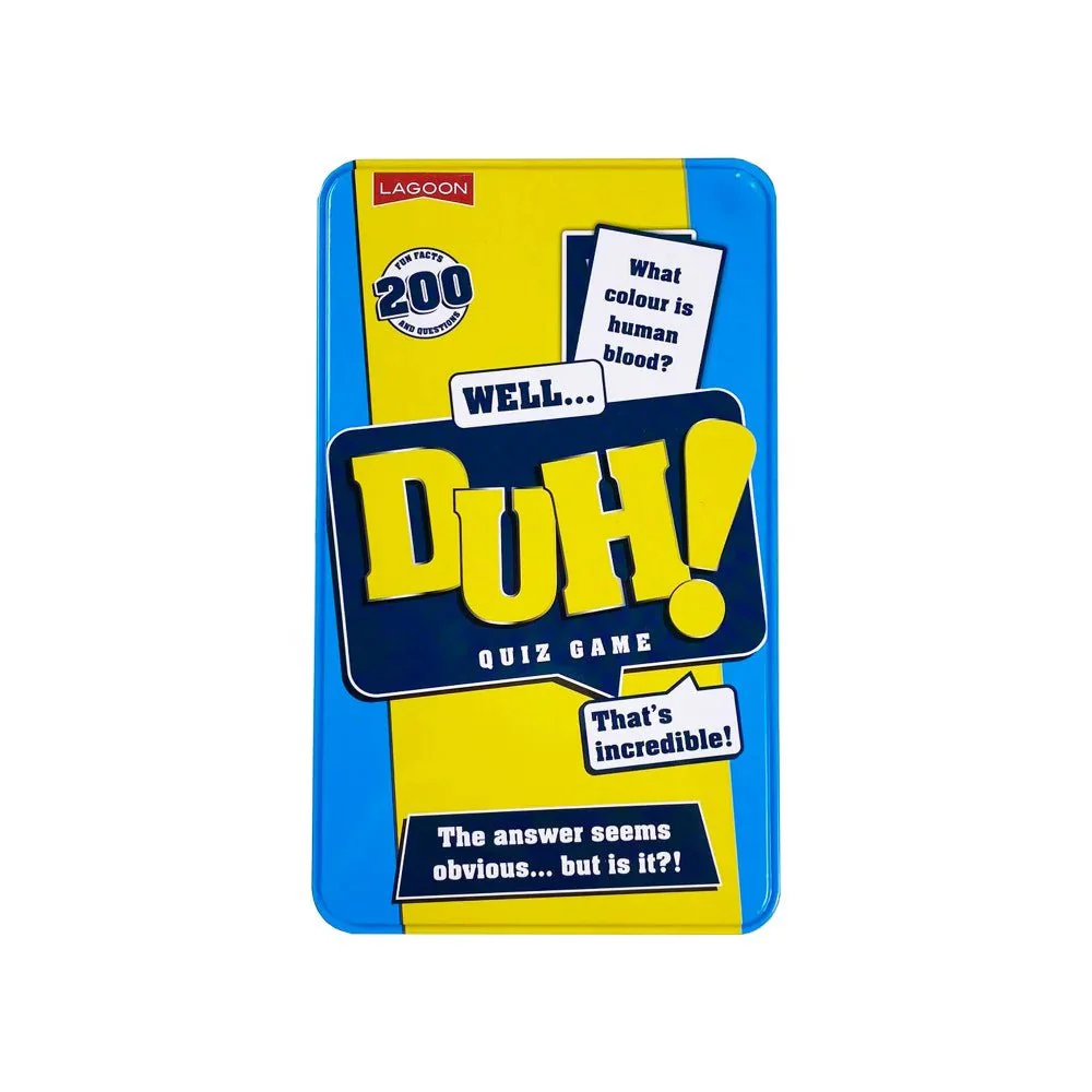 Well Duh! Quiz Game in a Tin